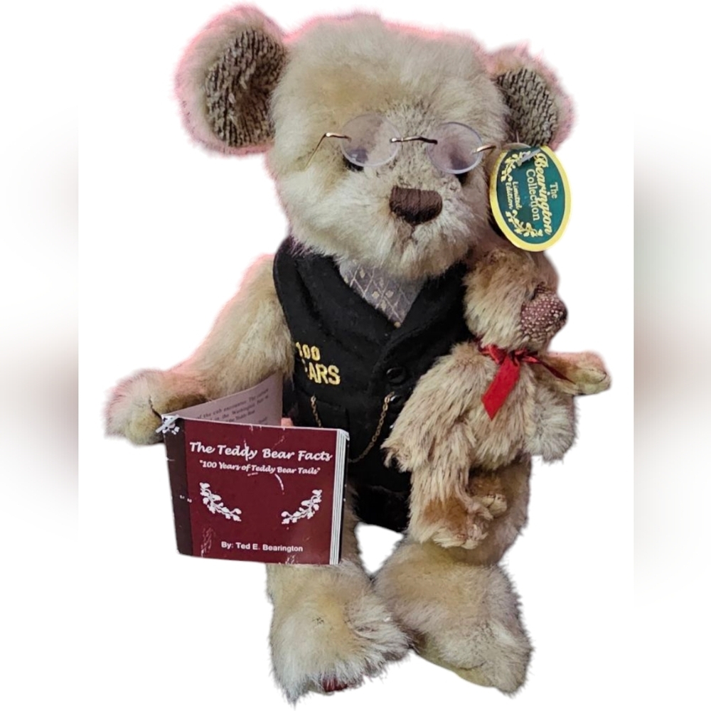 Ted E Bearington 100 Years Bear Faux Mohair 1902-2002 Limited Edition 1377​